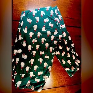 LuLaRoe Christmas Cat Leggings TC